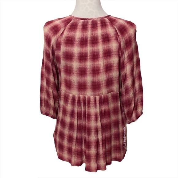 Anthropologie Plaid Babydoll Tunic - Picture 4 of 9